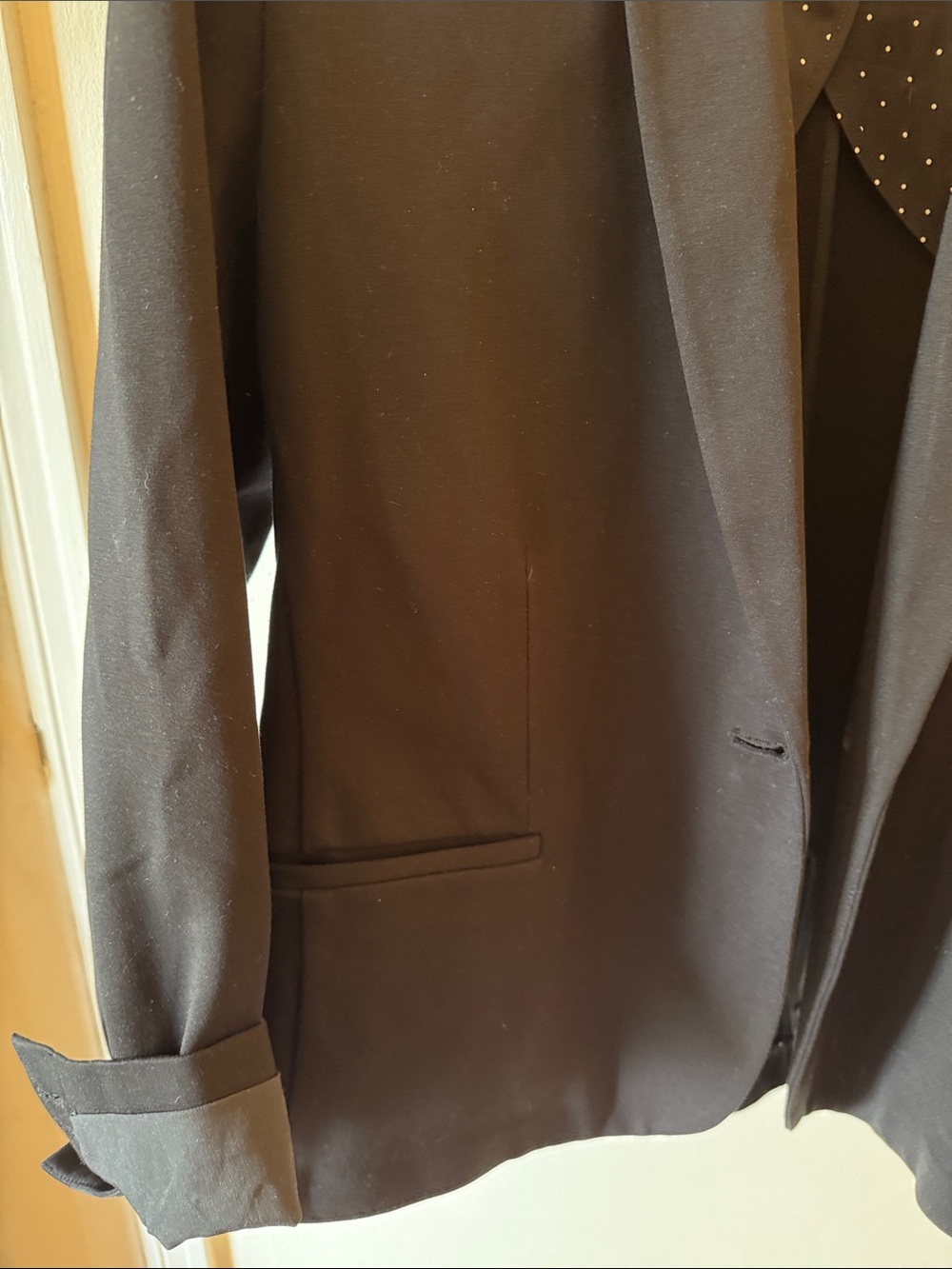 Old Navy Women's Black Single-Button Notch Lapel Stretch Blazer - Picture 10 of 10